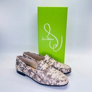 Sam Edelman Loraine Snake‑Print Loafer Size 10M Leather Driving Slip-On